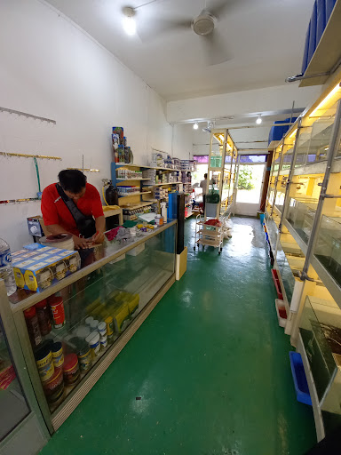 Red crystal aquarium