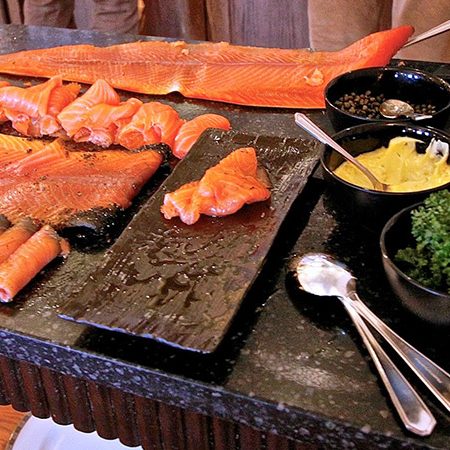 smoked fish station